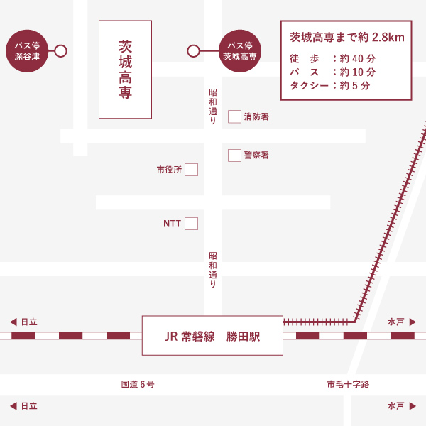 交通案内 バスでのご来校